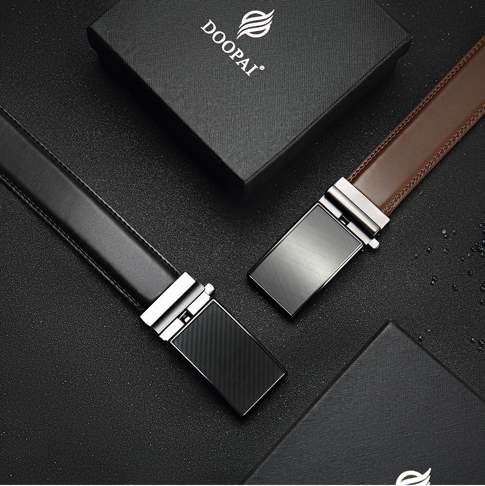 Herren Automatik Ledergürtel – Echtleder Gürtel für Stil und Komfort