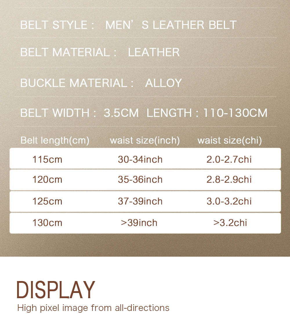 Herren Automatik Ledergürtel – Echtleder Gürtel für Stil und Komfort