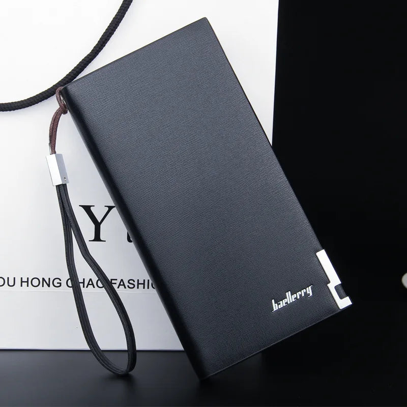 Baellerry New Men Long Wallets Big Capacity Coin Pocket Zipper Male Purse Card Holder Business Wallet For Men