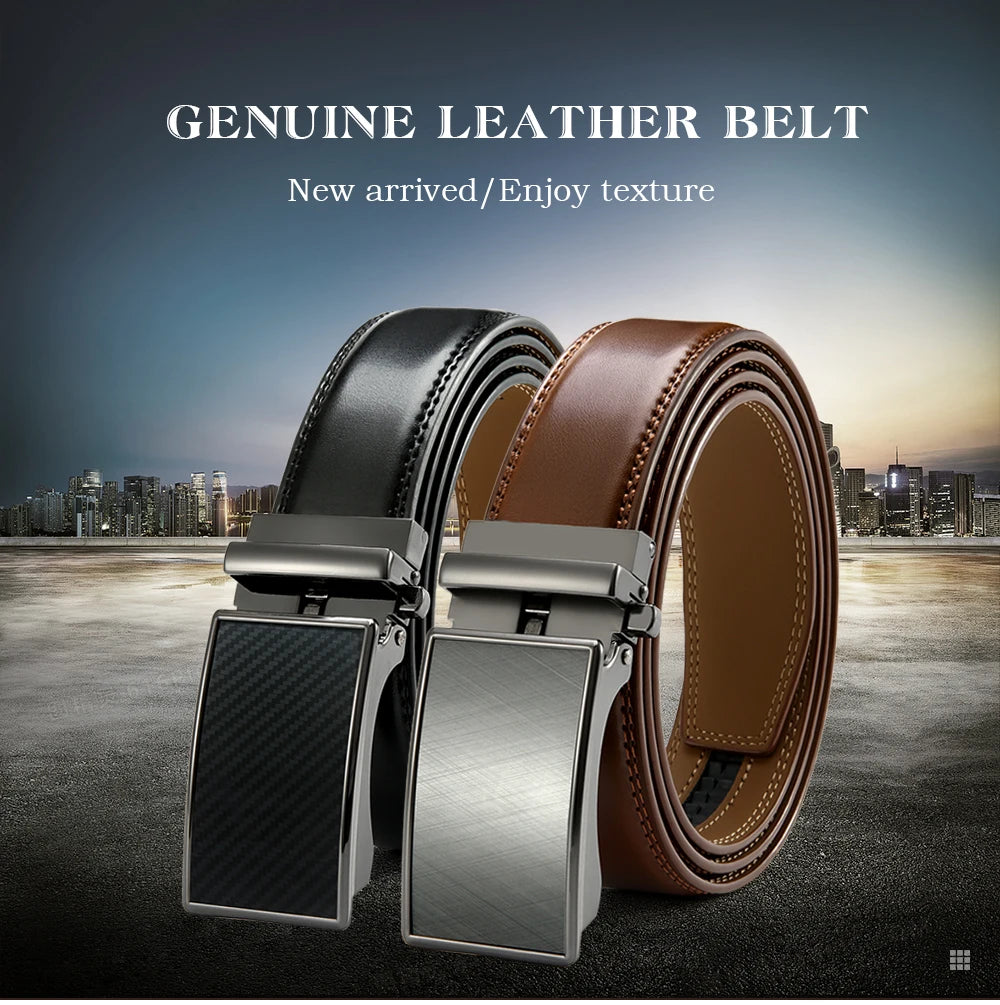 Herren Automatik Ledergürtel – Echtleder Gürtel für Stil und Komfort