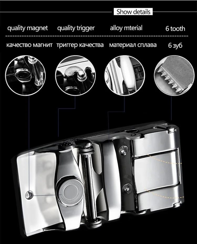 Premium Automatik Ledergürtel für Herren – Eleganz & Komfort