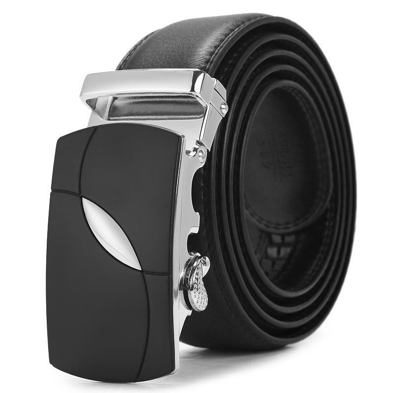 "Luxuriöser Herren-Ledergürtel mit automatischer Schnalle und elegante Leder-Geldbörsen von Lemaxy – exklusive Accessoires für stilbewusste Männer, ideal für Business und Freizeit, hochwertige Lederprodukte in Schwarz und Braun."