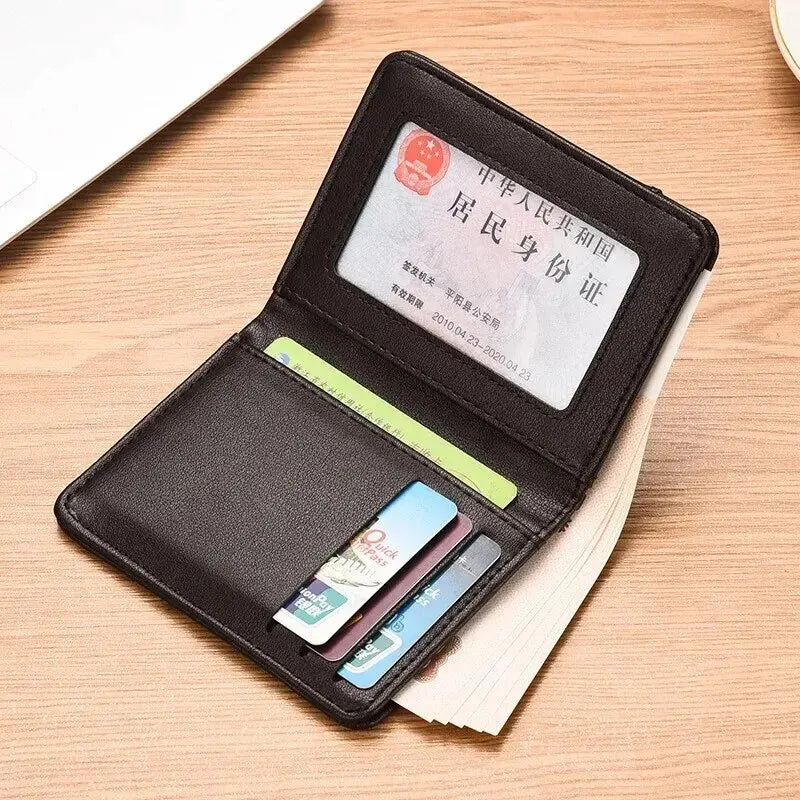 Slim Vertical Men's Wallet – Multi Card Holder & ID Case