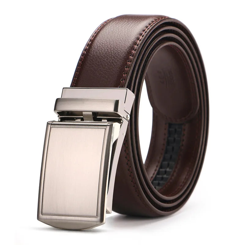 Herren Ledergürtel Set – Braun & Schwarz mit eleganten Schnallen