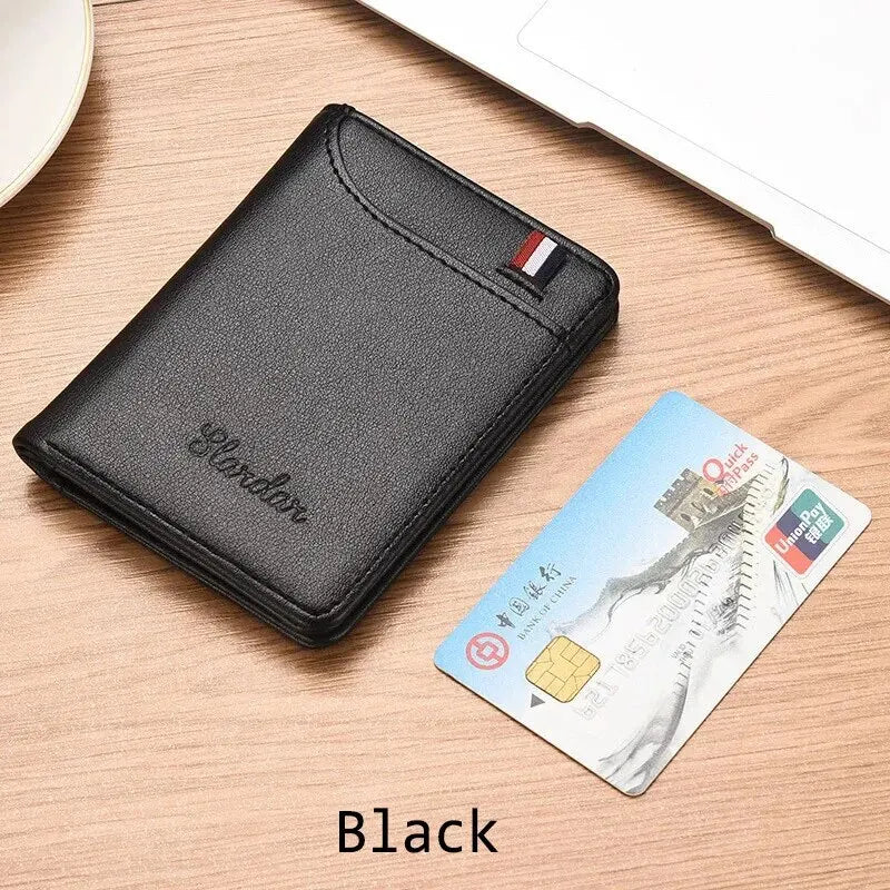 Slim Vertical Men's Wallet – Multi Card Holder & ID Case