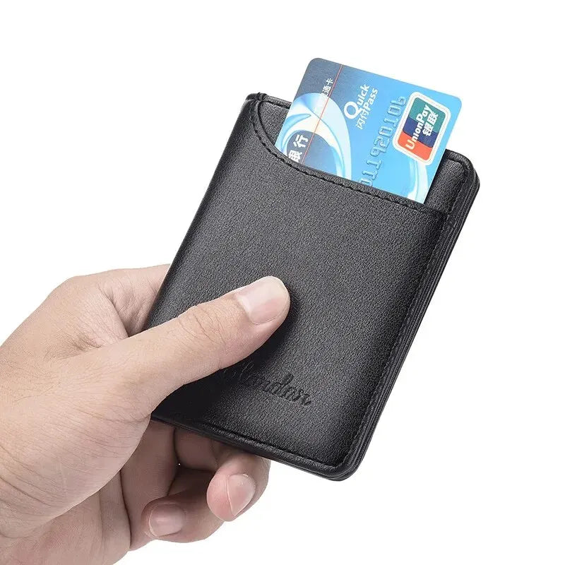 Slim Vertical Men's Wallet – Multi Card Holder & ID Case