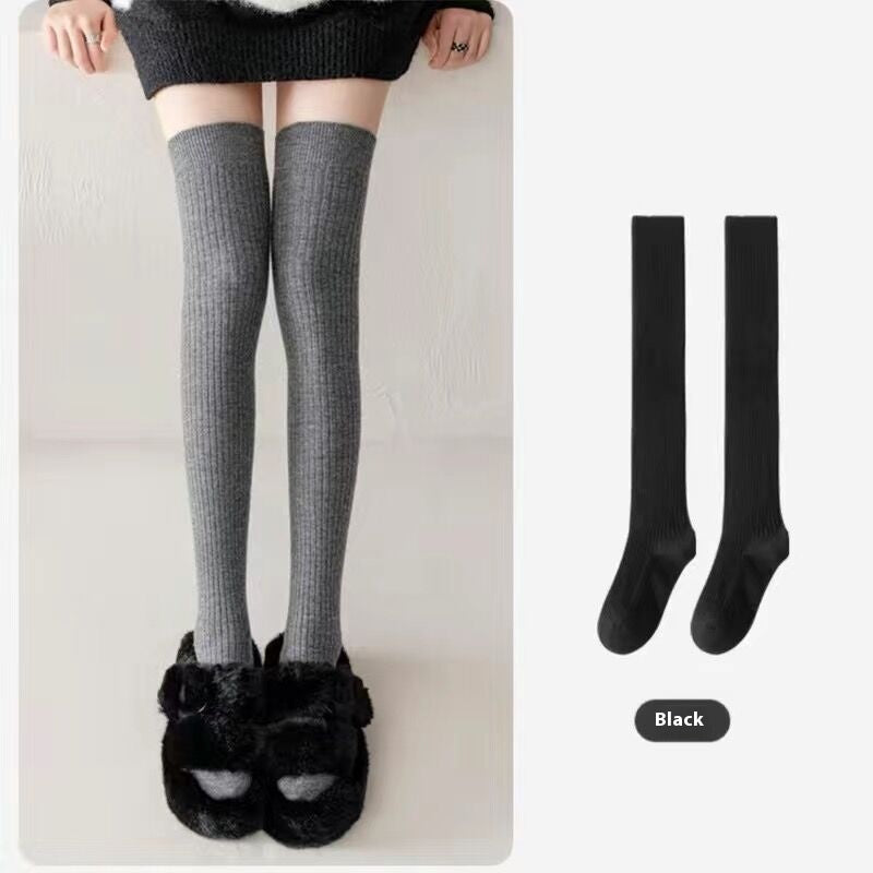 High-Quality Cotton Women's Long Socks for Autumn and Winter