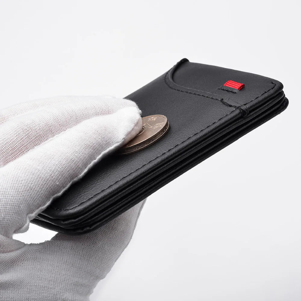 Stylish men's mini vertical wallet – ideal for holding credit cards and ID