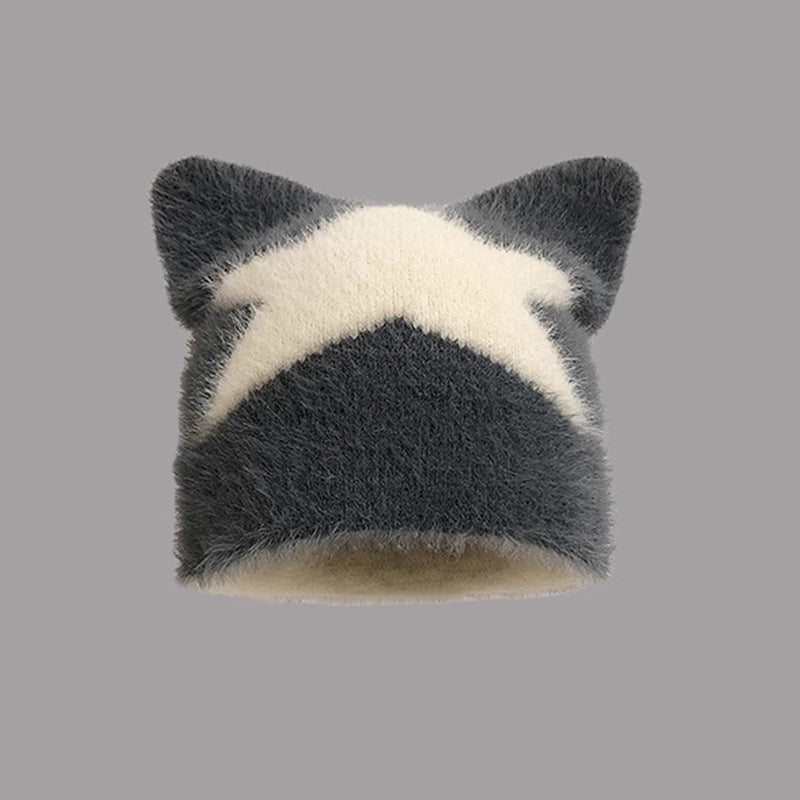 Women's Sweet And Spicy Cat Ears Warm Hat