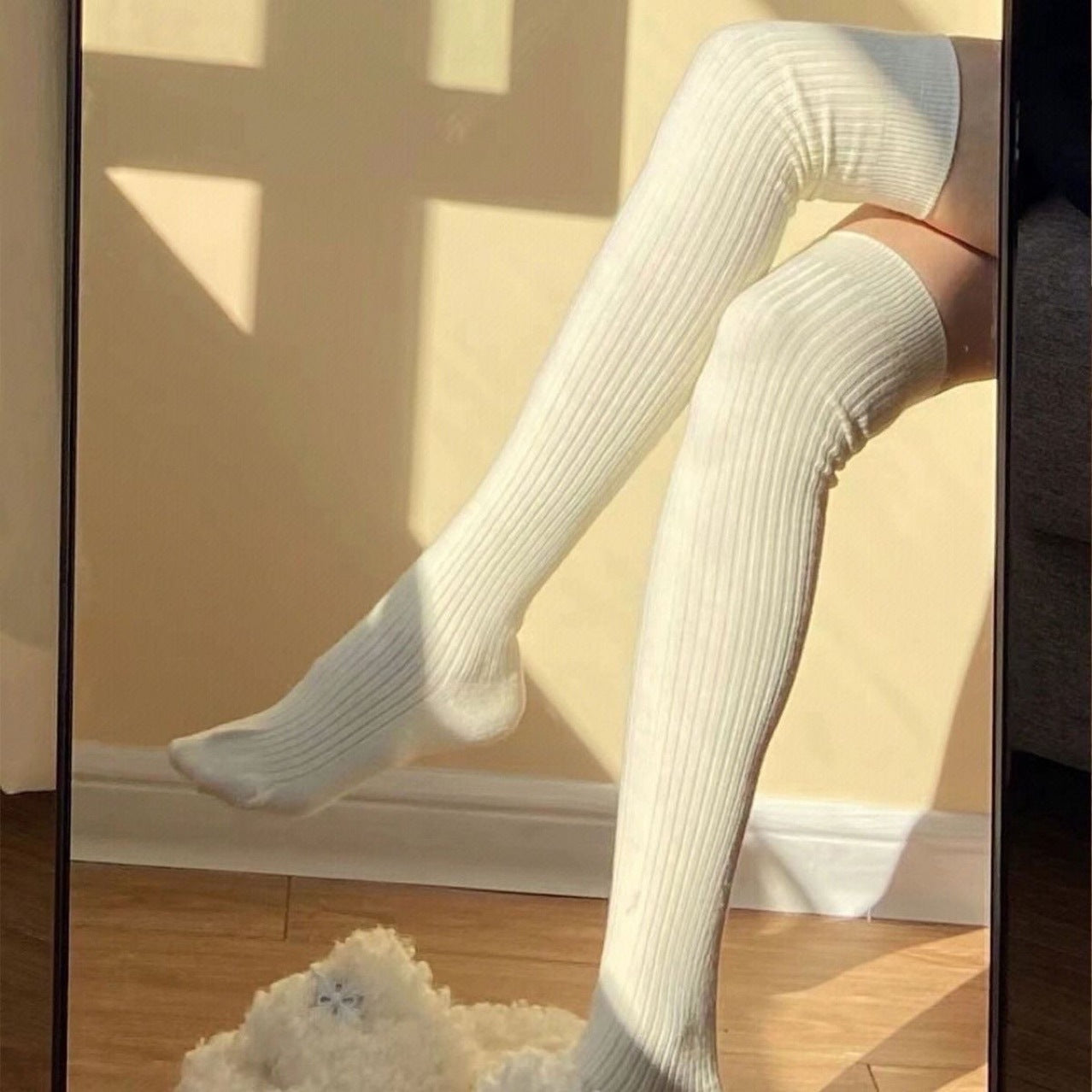 High-Quality Cotton Women's Long Socks for Autumn and Winter