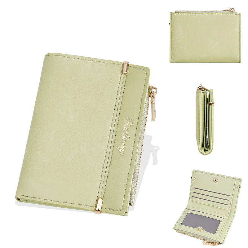 Baellerry Neue Damen-Geldbörsen mit Reißverschluss, Kartenfach, Münzfach, Luxus-Geldbörsen für Damen, hochwertiger Kartenhalter, Geldklammer