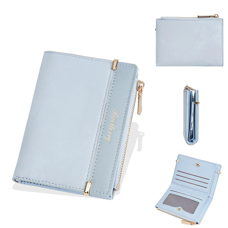 Baellerry Neue Damen-Geldbörsen mit Reißverschluss, Kartenfach, Münzfach, Luxus-Geldbörsen für Damen, hochwertiger Kartenhalter, Geldklammer