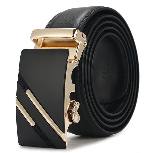 
"Luxuriöser Herren-Ledergürtel mit automatischer Schnalle und elegante Leder-Geldbörsen von Lemaxy – exklusive Accessoires für stilbewusste Männer, ideal für Business und Freizeit, hochwertige Lederprodukte in Schwarz und Braun."