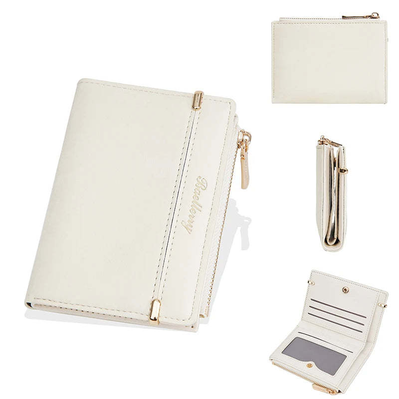 Baellerry Neue Damen-Geldbörsen mit Reißverschluss, Kartenfach, Münzfach, Luxus-Geldbörsen für Damen, hochwertiger Kartenhalter, Geldklammer