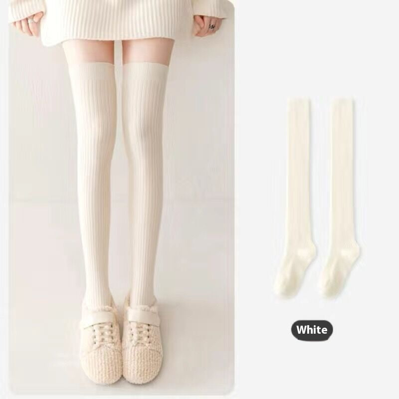 High-Quality Cotton Women's Long Socks for Autumn and Winter